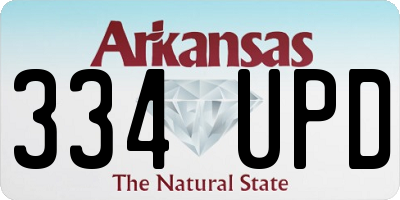 AR license plate 334UPD