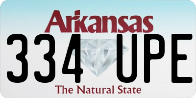 AR license plate 334UPE