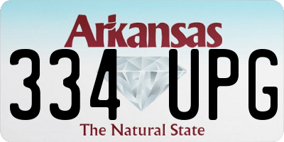 AR license plate 334UPG