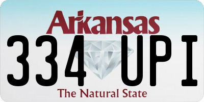AR license plate 334UPI