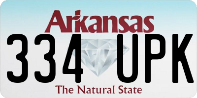 AR license plate 334UPK