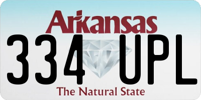 AR license plate 334UPL