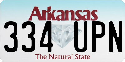 AR license plate 334UPN
