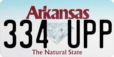 AR license plate 334UPP
