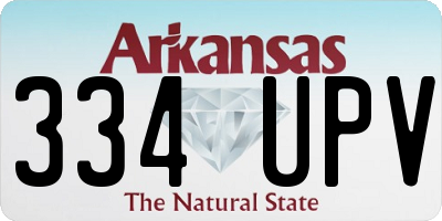 AR license plate 334UPV