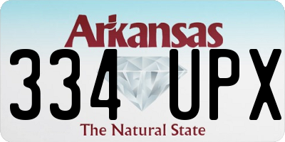 AR license plate 334UPX