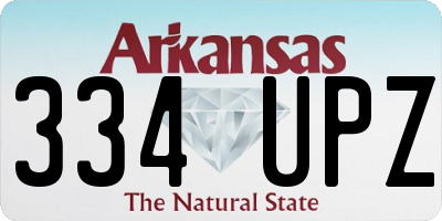 AR license plate 334UPZ