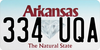 AR license plate 334UQA