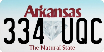AR license plate 334UQC