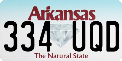 AR license plate 334UQD