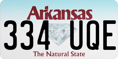 AR license plate 334UQE