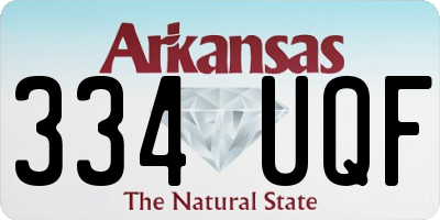 AR license plate 334UQF