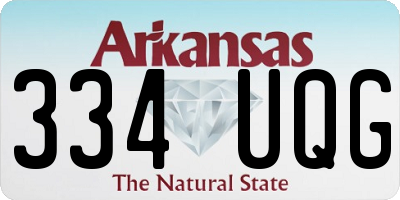 AR license plate 334UQG