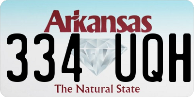 AR license plate 334UQH