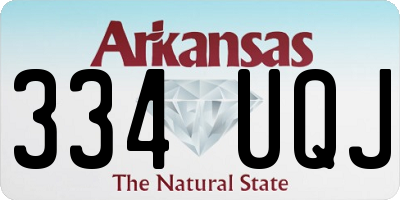 AR license plate 334UQJ