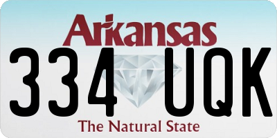 AR license plate 334UQK