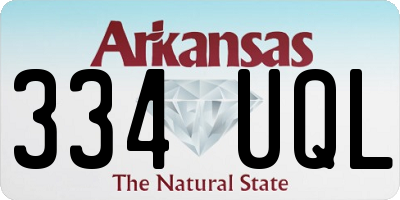 AR license plate 334UQL