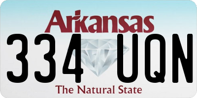 AR license plate 334UQN