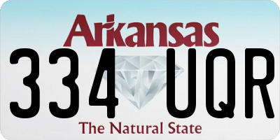 AR license plate 334UQR