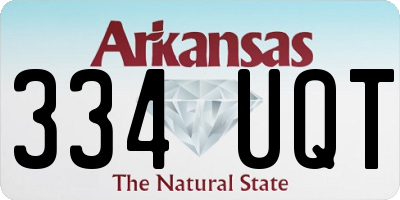 AR license plate 334UQT
