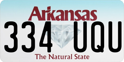 AR license plate 334UQU