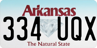 AR license plate 334UQX