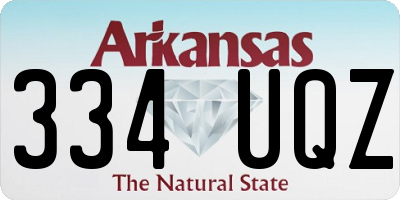 AR license plate 334UQZ