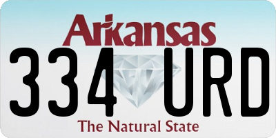 AR license plate 334URD