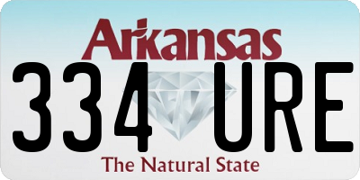 AR license plate 334URE