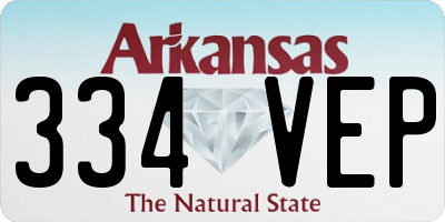 AR license plate 334VEP
