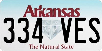 AR license plate 334VES