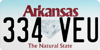AR license plate 334VEU