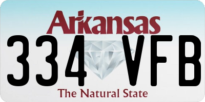 AR license plate 334VFB