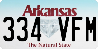 AR license plate 334VFM