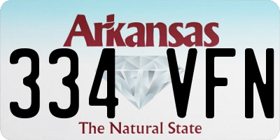 AR license plate 334VFN