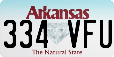 AR license plate 334VFU