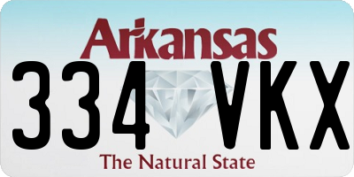 AR license plate 334VKX
