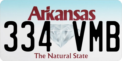AR license plate 334VMB