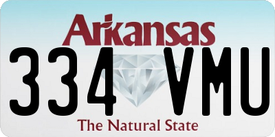 AR license plate 334VMU
