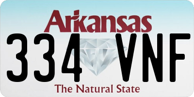 AR license plate 334VNF