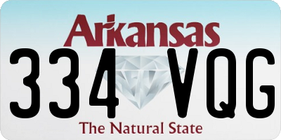 AR license plate 334VQG