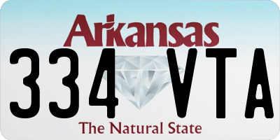 AR license plate 334VTA