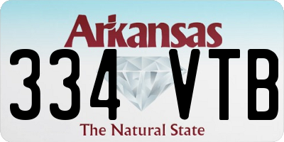 AR license plate 334VTB