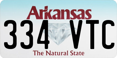 AR license plate 334VTC