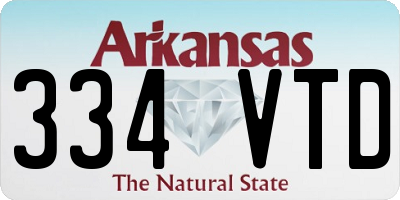 AR license plate 334VTD