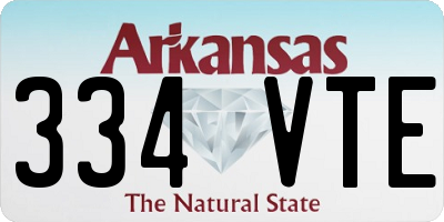 AR license plate 334VTE