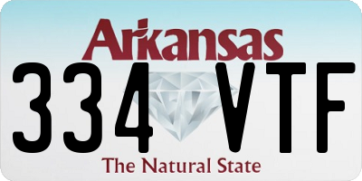 AR license plate 334VTF