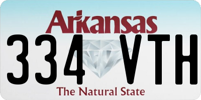 AR license plate 334VTH