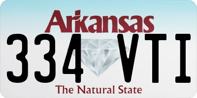 AR license plate 334VTI