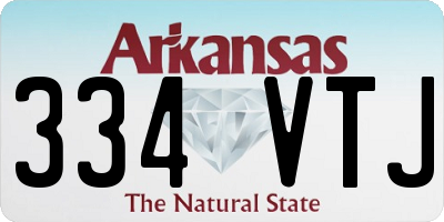 AR license plate 334VTJ